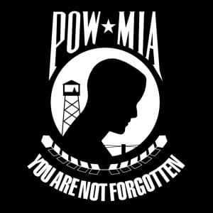 POW-MIA Single & Double Flag